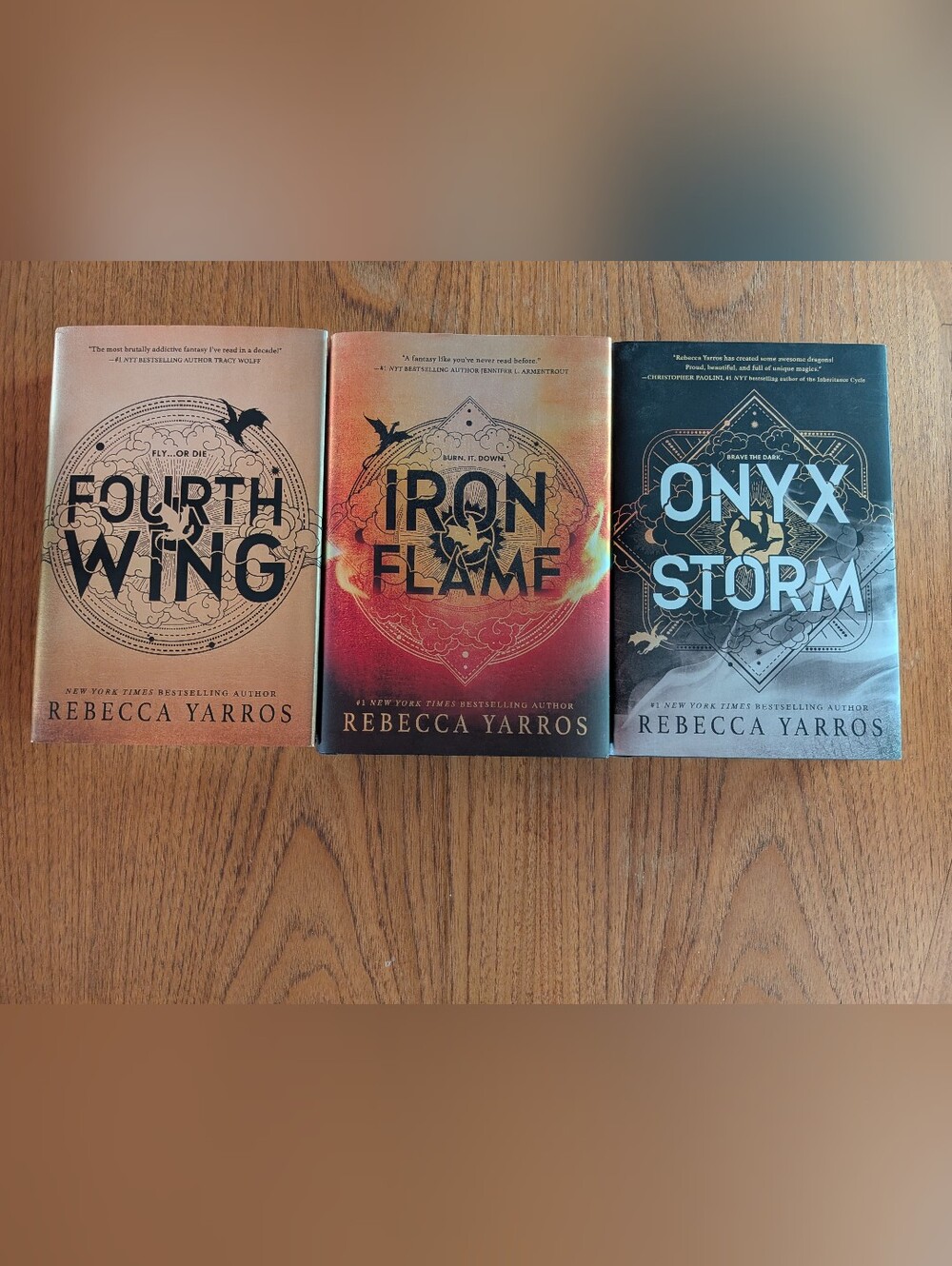 Fourth Wings/Iron Flame/Onyx Storm Hardcovers